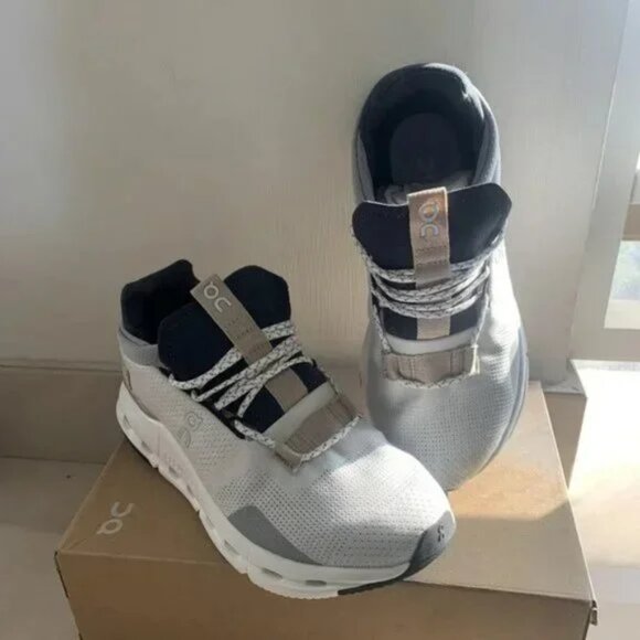 ON Running Cloudnova Women Shoes White Sand - Picture 1 of 6